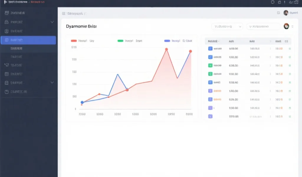 一张包含折线图和数据表格的屏幕截图,突出显示动态数据变化和趋势线